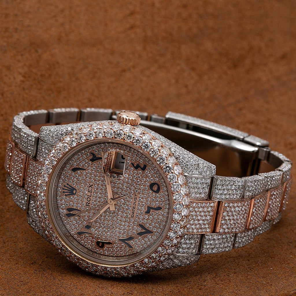 Rolex Custom Made  26 Carat Moissanite Watch
