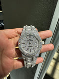 AP Automatic Movement 41mm 26 Carat Moissanite Watch fully bussdown
