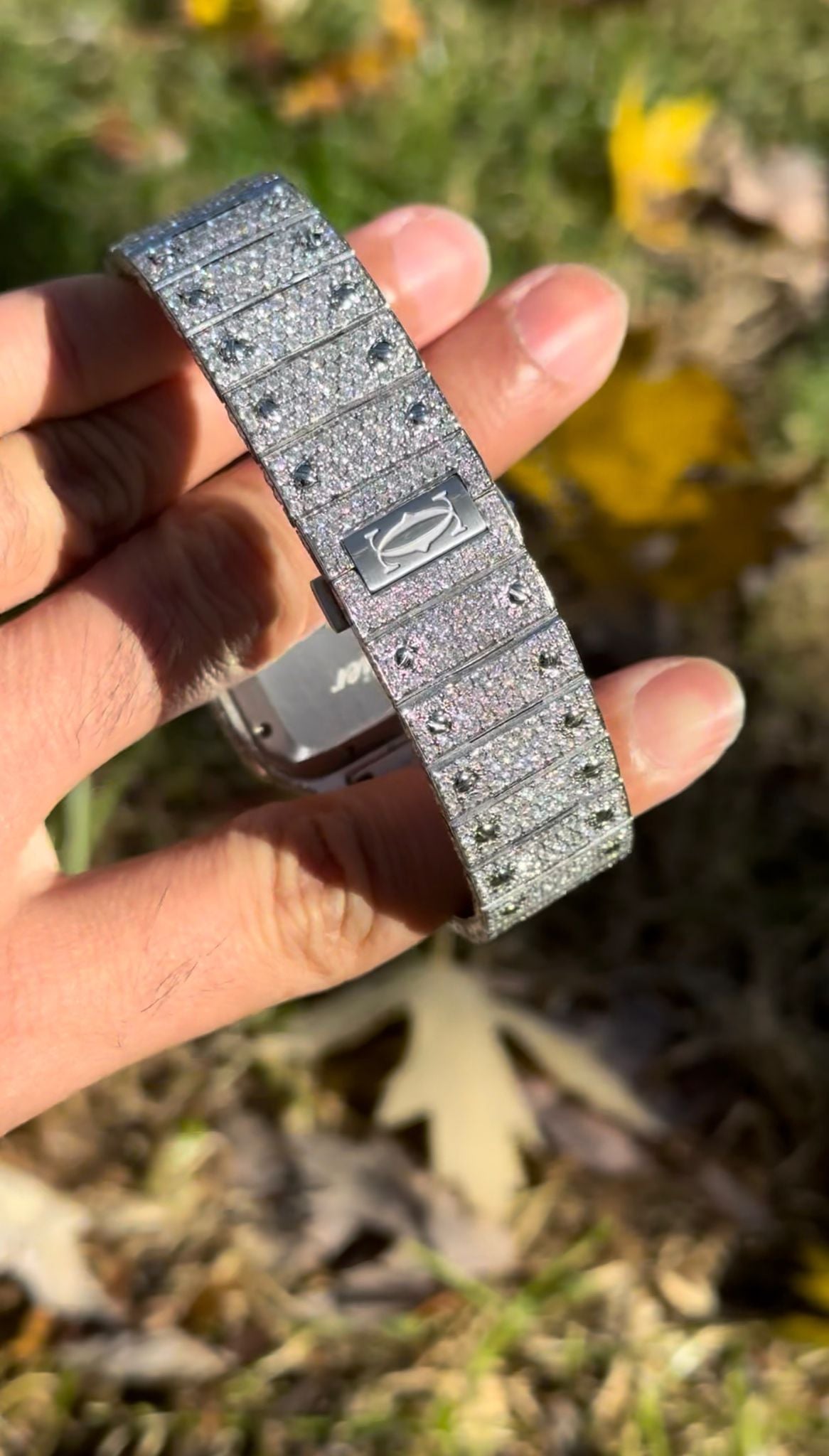 Cartier Fully Automatic 41mm Excellent Moissanite Watch