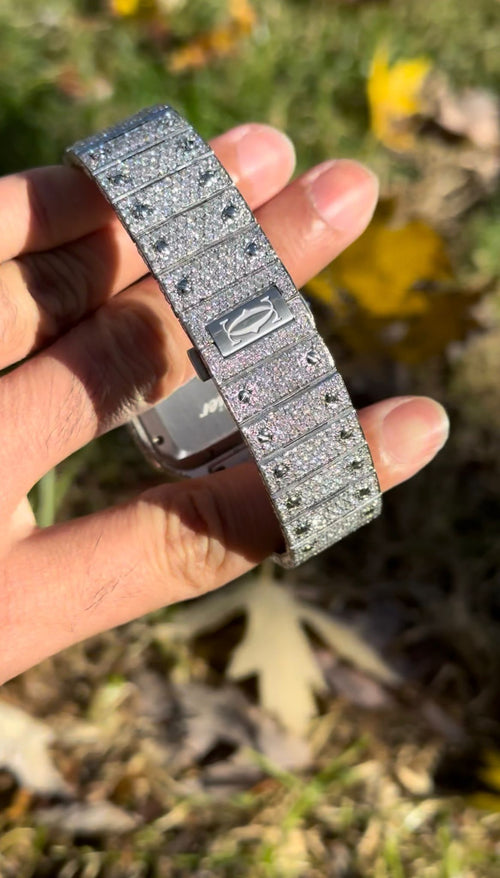 Cartier Fully Automatic 41mm Excellent Moissanite Watch