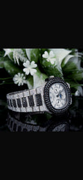 Stainless Steel 41mm 26 carat Moissanite Watch