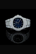 Stainless Steel 41mm 26 carat Moissanite Watch
